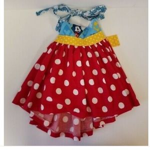 Studio J -  Mickey Mouse Print Halter Dress - 12-18 Months (no size tag)